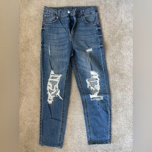 Wild Fable High Rise Mom Ripped Jeans